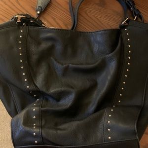 Giani Bini faux black leather shoulder bag